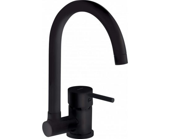 KITCHEN MIXER WITH FOLDING SPOUT DEANTE BLACK ASTER