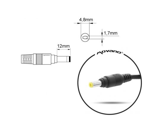 notebook charger mitsu 10.5v 4.3a (4.8x1.7) - sony