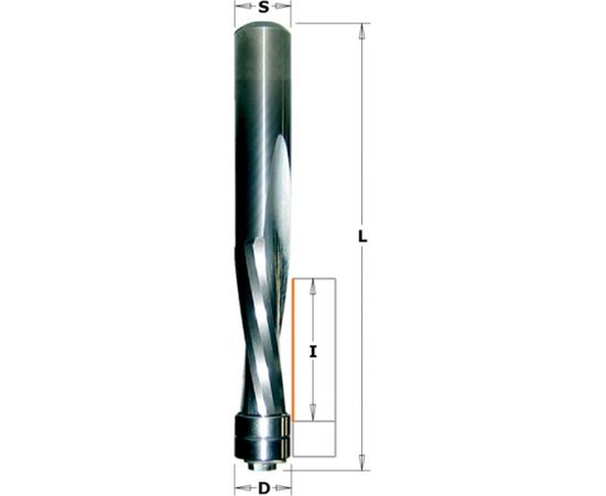 Frēze urbim CMT; S=6 mm; D=1/4''; ar lodīšgultni