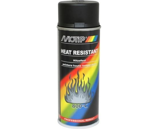 Krāsot Motip THERMO SPRAY; 800 °C; 400 ml; melns