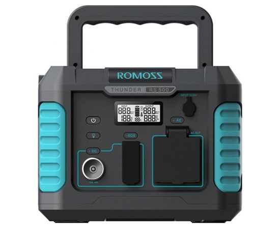 Romoss RS500 Thunder sērijas pārnēsājamā spēkstacija, 500 W, 400 Wh Akumulatoru spēkstacijas