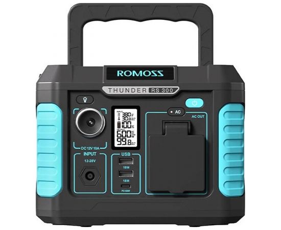 Romoss RS300 Thunder Series Portable Power Station, 300W, 231Wh Akumulatoru spēkstacijas