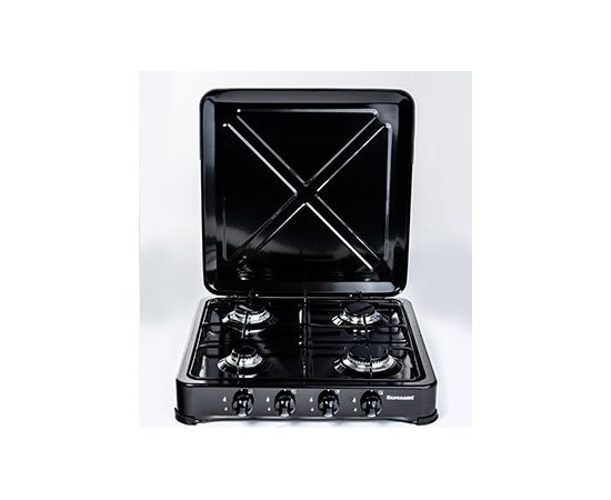 Adjustable gas cooker 4 zones Ravanson K-04TB (Black)