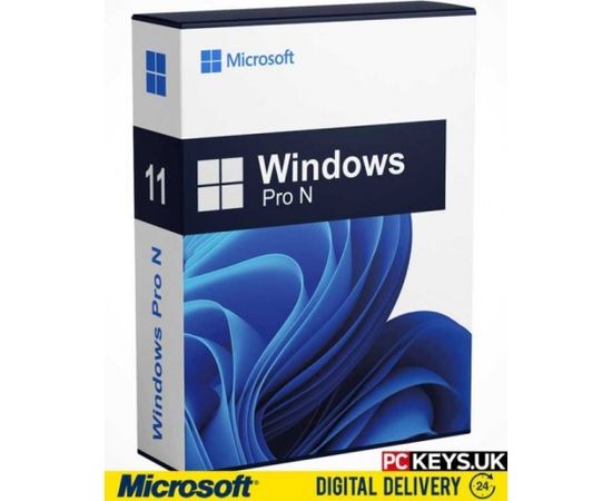 Microsoft MS ESD Windows Professional N 11 64-bit All Languages Online Product Key License 1 License Downloadable ESD NR