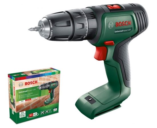 Bosch Cordless Impact Drill UniversalImpact 18V (green/black, without battery and charger)