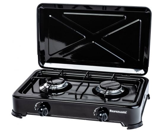 Ravanson K-02TB hob Black Countertop Gas 2 zone(s)