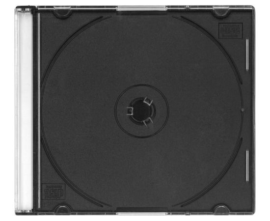Omega CD box Slim PL, black (44843)