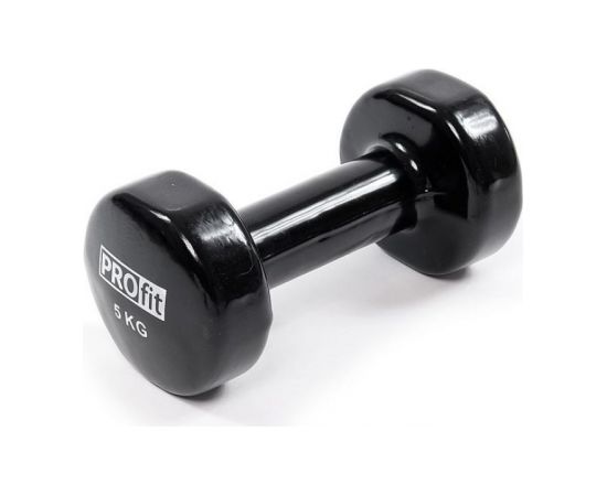 Inny PROFIT vinyl dumbbells 5kg black DK 4102