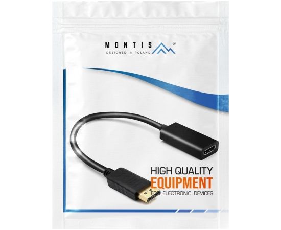 Montis Adapter DisplayPort v1.4 – HDMI v2.0 MT068 0.2 m Black
