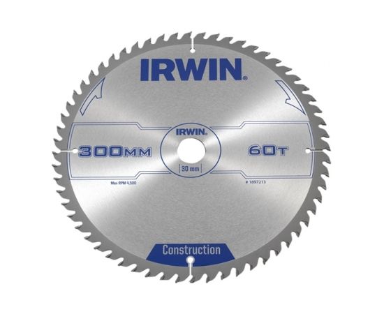 Griešanas disks kokam Irwin; 300x3,2x30,0 mm; Z60