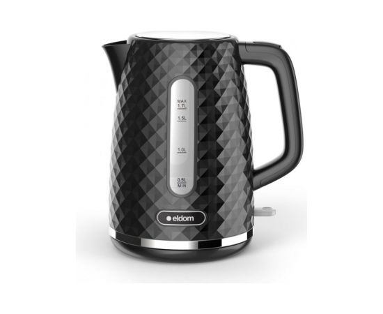 C280C ELDOM Kettle ELLI, capacity 1.7 l, power 2200 W, black, strix, black