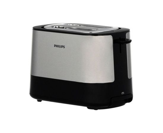 Philips Viva Collection Toaster HD2635/90, plastic, long slot, bun warmer, white / HD2635/90