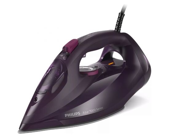 Philips 7000 Series Steam iron DST7061/30, 3000W, 55 g/min continous steam, 250g steam boost, vertical steam, SteamGlide Elite soleplate, drip stop, ASO, QuickCalc Release, 300 ml water tank / DST7061/30