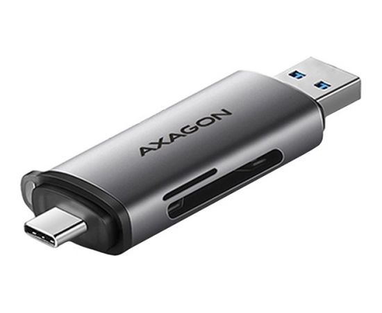 AXAGON CRE-SAC External USB 3.2 Gen1 Type-C+Type-A 2-slot SD/microSD