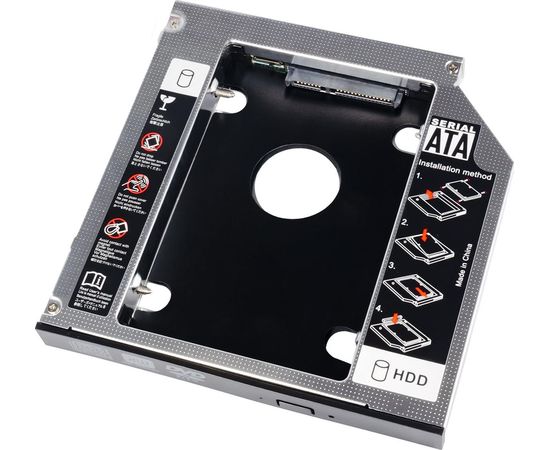 Akyga AK-CA-56 Notebook optical drive replacement AK-CA-56 5.25 to 2.5 HDD / SSD 12.7 mm