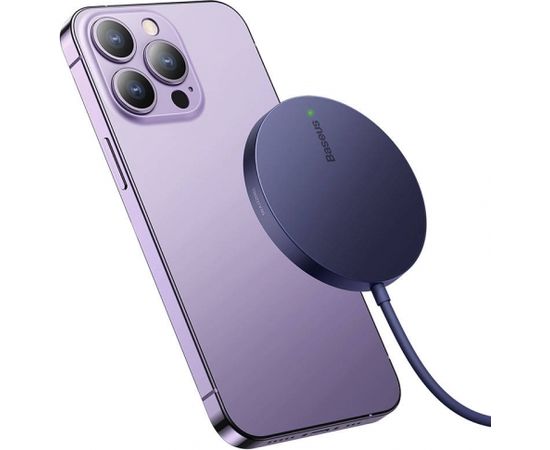 Baseus Simple Mini3 Magnetic Wireless Charger 15W (Dusty purple)