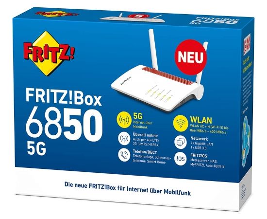 AVM FRITZ!Box 6850 5G, wireless LTE router