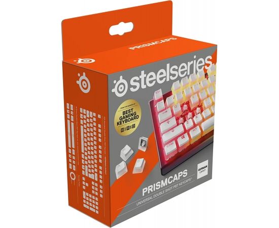 SteelSeries PrismCaps , keycap (white/transparent, DE layout)