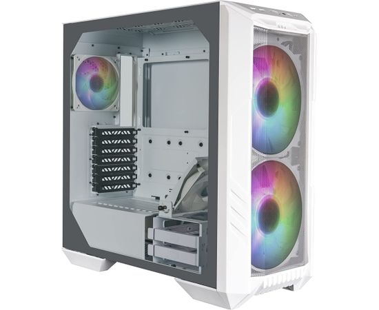 Cooler Master HAF 500 White, tower case (white, tempered glass)