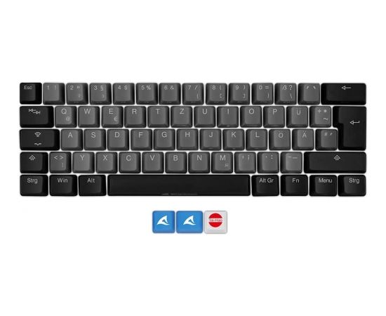 Sharkoon SKILLER SAC20 S4, keycap (black, 61 pieces, ISO layout (DE), for SKILLER SGK50 S4)
