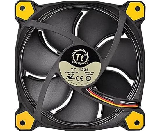 Thermaltake Riing 14 LED Yellow 140x140x25, case fan (black/yellow)