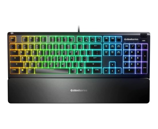 DE layout - SteelSeries APEX 3, gaming keyboard (black, rubber dome)