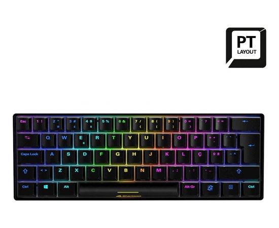 PT layout - Sharkoon SKILLER SGK50 S4, gaming keyboard (black, Kailh Red)