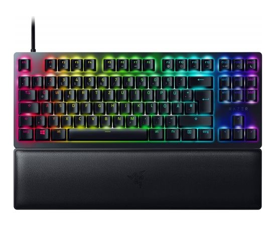 DE layout - Razer Huntsman V2 TKL, gaming keyboard (black, Razer Clicky Optical (Purple))