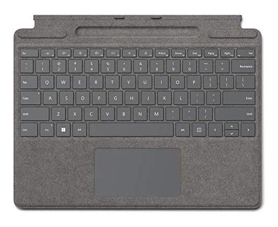 DE layout - Microsoft Surface Pro Signature Keyboard, keyboard (platinum, for Surface Pro 8 and Surface Pro X)
