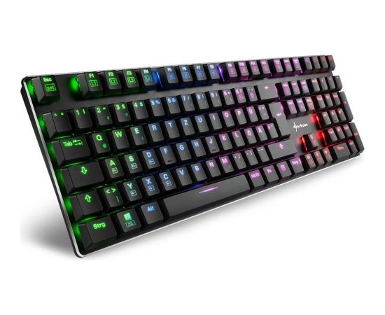 DE layout - Sharkoon PureWriter RGB, gaming keyboard (black, Kailh Choc Low Profile Blue)