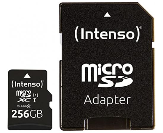 Intenso UHS-I Performance 256 GB microSDXC, memory card (black, UHS-I U1, Class 10)