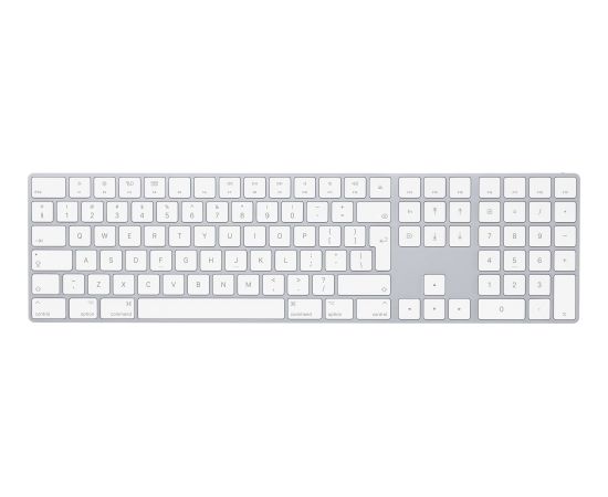 Apple Magic Keyboard with number pad, keyboard (silver/white, US layout, rubber dome) - MQ052LB/A