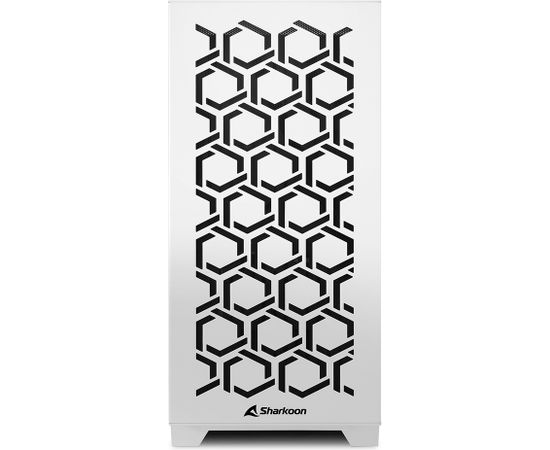 Sharkoon MS-Y1000, gaming tower case (white, tempered glass side panel)