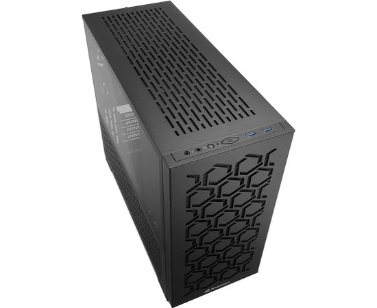 Sharkoon MS-Y1000, gaming tower case (black, tempered glass side panel)