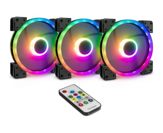 Inter-Tech Argus RGB Set RS-14 3x140mm - 88885536