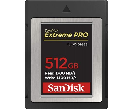 Sandisk CFExpress 512GB Extreme PRO 1.4 / 1.7G
