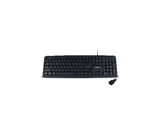 Keyboard TRACER Maverick Black  USB + PS2 Adapter, US