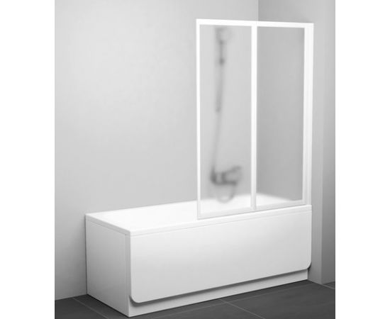 Ravak vannas siena VS2, 1050 mm, h=1400, balts/caurspīdīgs stikls