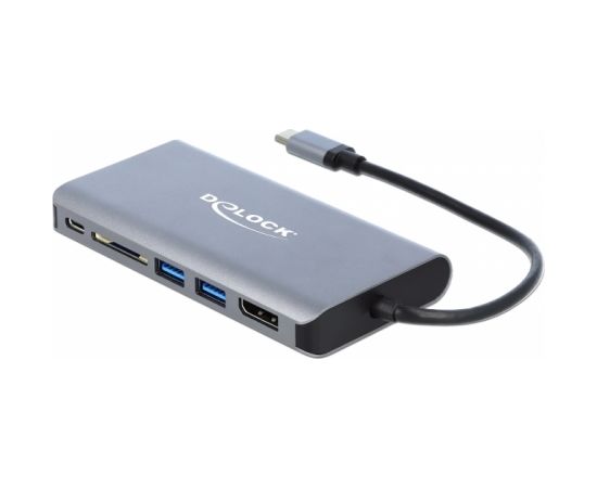 DeLOCK USB-C docking station 4K - HDMI / DP / USB 3.0 / SD / LAN / PD 3.0