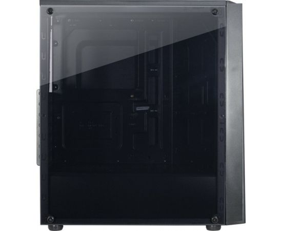 Inter-Tech T-11 TELEVEN, tower case (black, side part made of acrylic glass)