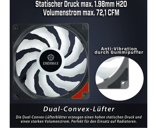 Enermax Liqmax III ARGB 120mm, water cooling (black) Procesoru dzesēšana