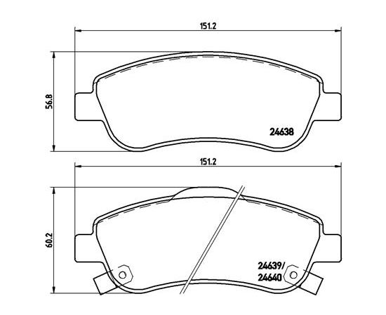 BREMŽU UZLIKAS BREMBO P 28 045 ADH24275 FDB4228