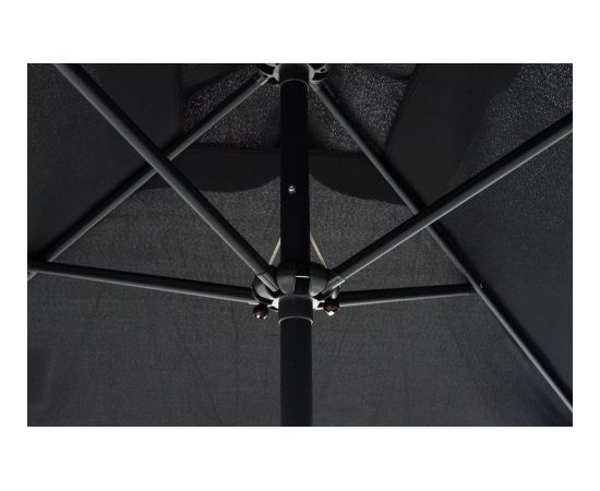 4Living Cannes komplekts 6-daļīgs melns galds Dārza mēbeļu komplekti