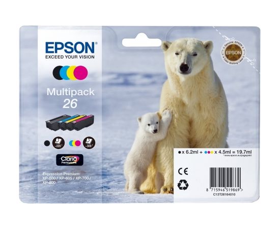 Epson Ink Multipack C13T26164010 - Polar Bear