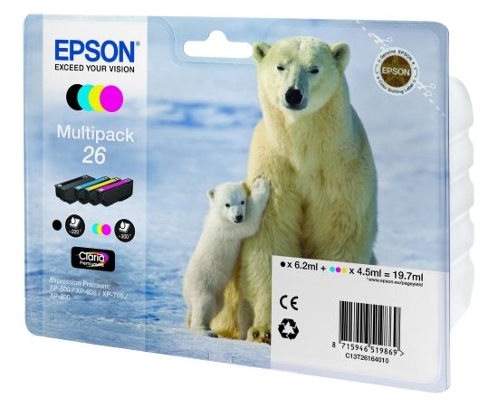 Epson Ink Multipack C13T26164010 - Polar Bear