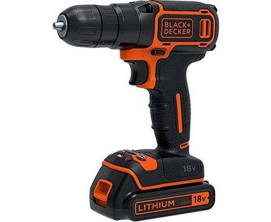 Black&Decker BDCDC18KB cordless screw driller + case + 2 Batteries 1.5Ah