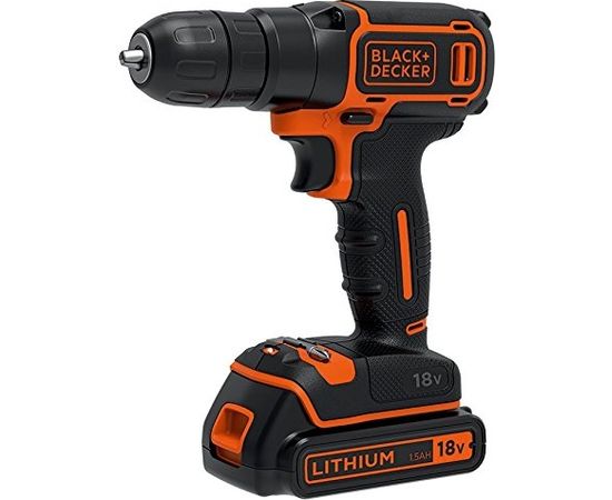 Black&Decker BDCDC18K-QWBlack + Decker BDCDC18K-QW 18 V Cordless Drill with Battery Charger 3 h