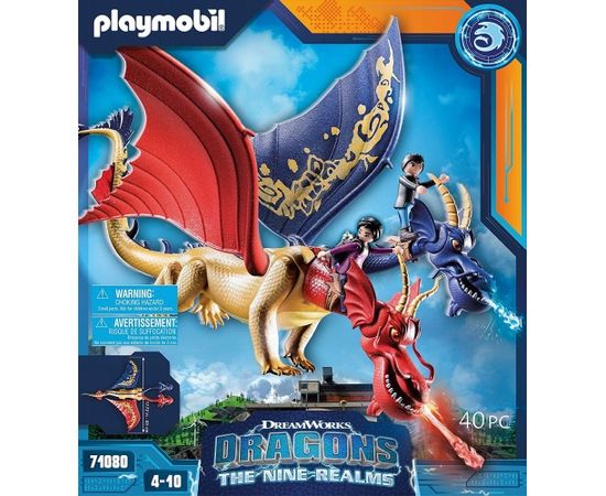 PLAYMOBIL 71080 Dragons: The Nine Realms - Wu & Wei, construction toy