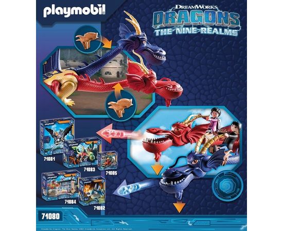 PLAYMOBIL 71080 Dragons: The Nine Realms - Wu & Wei, construction toy