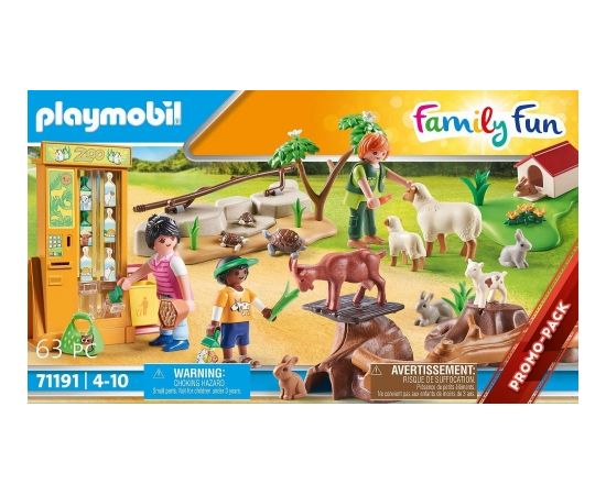 PLAYMOBIL 71191 Family Fun Petting Zoo Construction Toy